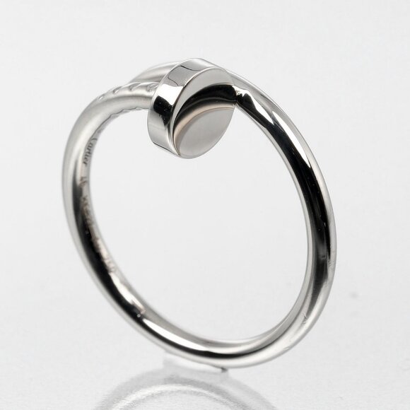 CARTIER Juste un Clou small model Ring K18 white gold #3.7(US Size) 3.27g - Picture 10 of 11
